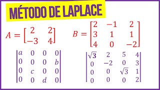 Determinante da Matriz pelo Método de Laplace [upl. by Sualocin]