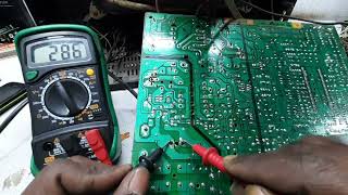 tv power supply repairing kaise karencrt tv 110 volt not working How to do Power Supply Repair [upl. by Canotas144]