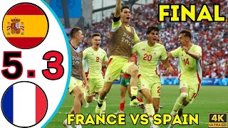 france vs spain Olympic Final Paris 2024  highlights spain winner [upl. by Leona]