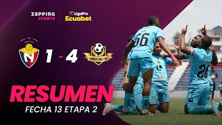 El Nacional 1  4 Libertad FC Resumen Fecha 13  2da Etapa  LigaPro Ecuabet [upl. by Ilellan]