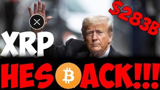 Ripple XRP CRYPTO DONALD TRUMP IS COMING BACK CONFIRMED WON MY HEART CANT CONTAIN THIS FEELING [upl. by Ardnasirk]