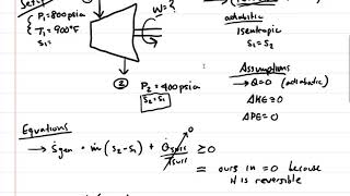 Thermodynamics Isentropic Example [upl. by Eidderf]