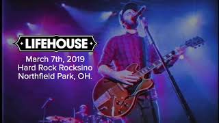 Lifehouse  Live at Hard Rock Rocksino 2019 FULL CONCERT [upl. by Haelahk]