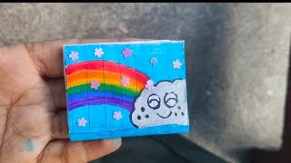 Part 2 ll Handmade Diary ll Vlog With Manvi ll Making Mini Diary [upl. by Akcire365]