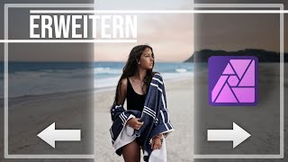 Hintergrund erweitern OHNE KI  Affinity Photo 2 Tutorial Deutsch [upl. by Fineman635]