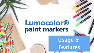 Lumocolor Paint Marker  Usage amp Features  STAEDTLER [upl. by Kassia435]