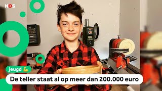 Gabriel gaat viral met houten kunstwerken voor Oekraïne [upl. by Rockwell]