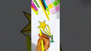 How to draw Star  DIY drawing craft shorts [upl. by Johnston]