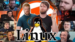 LTTs Linux Daily Driver Challenge Reaction Supercut [upl. by Rowen]