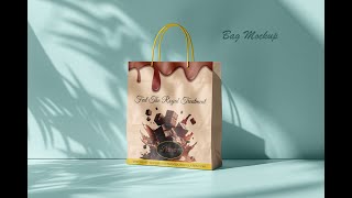 Adobe Photoshop  carry bag mockup design print design graphic design tutorial mock up [upl. by Walther]