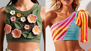 Trendsetting Crochet Crop Top Ideas You’ll Want to Add to Your Collection [upl. by Nwadal688]