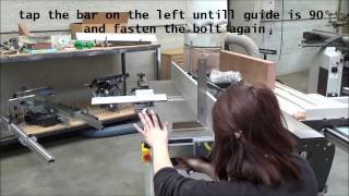 Robland How to adjust planer guide [upl. by Eliason]