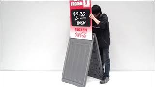 Weatherproof A Sign Board Portable Sign aframe slimlinewarehouse [upl. by Alboran]