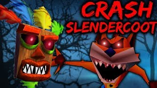 WOAH SCARIEST CRASH BANDICOOT HORROR GAME  CRASH SLENDERCOOT Slender Parody Game [upl. by Ycrep311]