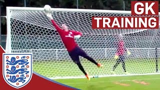 Triple shot stop amp diving saves  Hart Forster amp Heaton Euro 2016  Inside Training [upl. by Eeuqram]