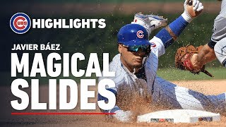 Cubs Infielder Javy Báezs Magical Slides [upl. by Gnurt777]