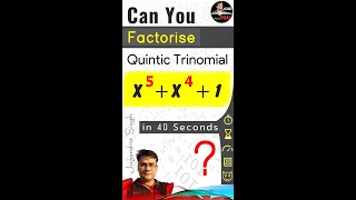 Can You Factories A Quintic Trinomial in Just 40 Seconds  Shorts [upl. by Goodden977]