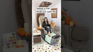 Setup a Fall Pedicure with Me🍁LexorPedispa PedicureChair LexorPRIVEpedicureChair nailsalon [upl. by Dicks913]