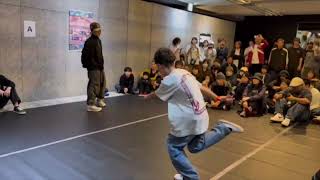 AOMORI TOP BBOYS 17th anniversary U15 Top8 HANA VS YUTO [upl. by Nerrawed]