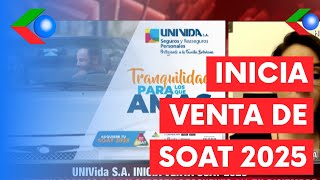 UNIVIDA inicia venta de SOAT 2025 mantienen precios de 2024 y ofrecen DESCUENTO DE 2 EN DICIEMBRE [upl. by Ahsiuqal]