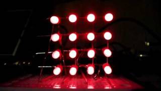 4x4 led cube on the arduino [upl. by Weathers]