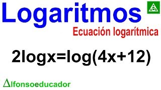 ECUACIONES LOGARÍTMICAS  Ejercicios con Ecuaciones con logaritmos Propiedades de los Logaritmos 9 [upl. by Healey]