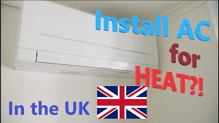 Air conditioning in an ordinary British house 4K HEAT PUMP [upl. by Eenattirb93]