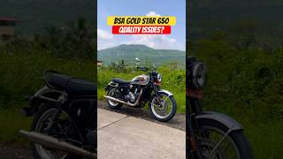 BSA Gold Star 650 Build Quality Issues  BikeWale shorts bsagoldstar650 [upl. by Nadeen508]