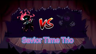 Savior Time Trio Phase 4 Taiketsu Murder Time Trio but FNF Corruption Final Song [upl. by Branham]