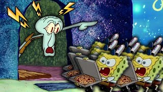 Squidward KICKS OUT 10 million Spongebobs of his house [upl. by Zandt516]