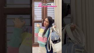 SAVANA BAGS HAUL😍 handbags basic bags savana savanabyurbanic viralvideo savanasale [upl. by Colville]