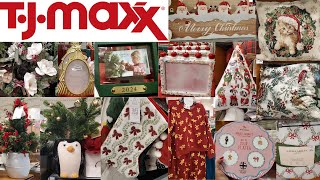 TJ Maxx  Wonderful Christmas 2024 Finds Including Decorations Bedding Dishware amp Clothes [upl. by Calhoun]