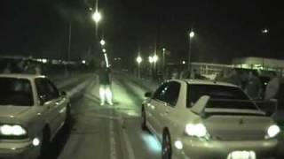 Mitsubishi Galant VR4 vs Evolution VIII evo 8 Street Race [upl. by Kavanaugh317]