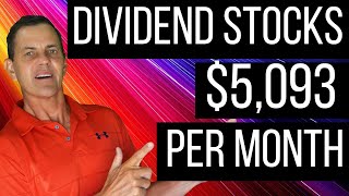 5 Top Dividend Stocks That Pay Me 5093 Per Month stockmarket stocks [upl. by Nyloc641]