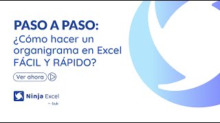 ✅🐾PASO A PASO ¿Cómo hacer un organigrama en Excel FÁCIL Y RÁPIDO⚡ Ninja Excel [upl. by Boys]