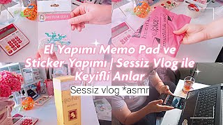 ✨☕Ev Ofisimde Yaratıcılık Ürün Hazırlığı  Sessiz Vlog [upl. by Atirahs]