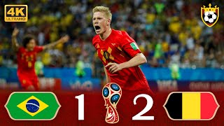 ملخص مباراة quotبلجيكا 21 البرازيلquot 🔥 ● مباراة نارية 💥🌟 ❯ كأس العالم 🇷🇺 روسيا 2018 🌍  FHD [upl. by Gayn]