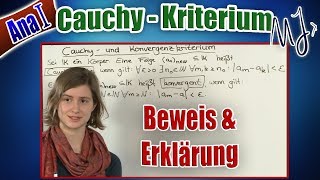 Cauchy Kriterium  Beweis Konvergenz folgt Cauchy  Gegenbeispiel Rückrichtung [upl. by Pacien]