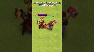 Hog Rider Vs Super Hog Rider  Clash of Clans [upl. by Urania]