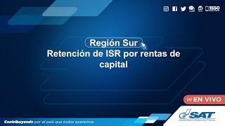 Retención de ISR por rentas de capital [upl. by Nyliret724]