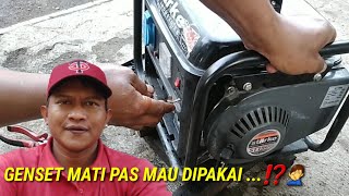 INI DIA CARA MUDAH MENGHIDUPKAN GENSET MATI TOTAL [upl. by Aihsik]