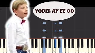 Yodeling Walmart Kid Sings Lovesick Blues  Piano Cover Remix [upl. by Lamiv]