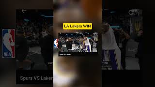 LA Lakers WIN Lakers 120  Spurs 115 NBA NBALive everyone spurs miamiheat lakers basketball [upl. by Hsetih]