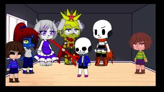 Undertale reacts to Sans AU Themes Part 1 My Version [upl. by Eirolav]