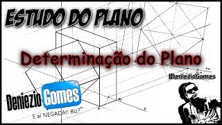 Geometria Descritiva  DETERMINAÇÃO DE UM PLANO [upl. by Osithe]