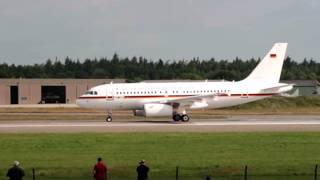 Airbus A319 CJ Luftwaffe departing Wittmund AB after PhantomPhlyout 07012013 [upl. by Cence]