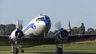 Meeting de Cambrai 2018 décollage du DC3 AIR FRANCE [upl. by Enelra584]