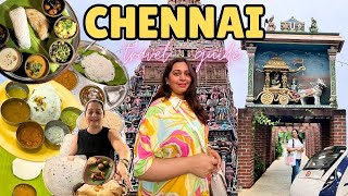 CHENNAI vlog  BEST Chennai Food Chettinad Thali Tourist Places Biggest Mall Heritage Taj Hotel [upl. by Aieken]