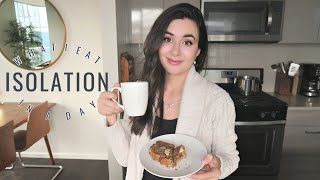 SELFISOLATION WHAT I EAT IN A DAY VLOG [upl. by Eimar]