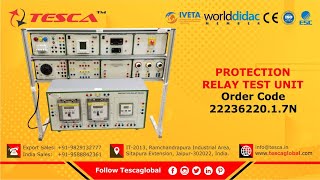 Protection Relay Test Unit  Electrical Machine Lab  Tesca2223622017N [upl. by Nyleek]